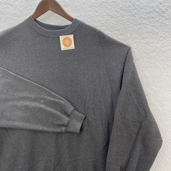 Champion Sweatshirt Men's XL Gray ECO Crewneck Pullover Long Sleeve Logo - Picture 3 of 13